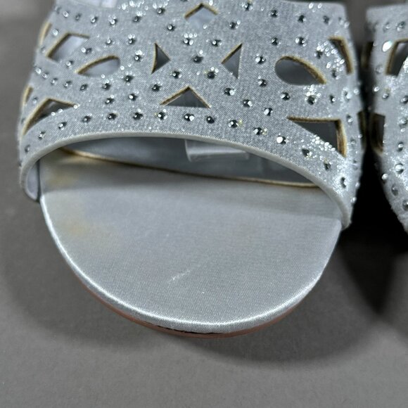 Maripe Julia Mirror Finish On Sides Zips On The Back Sandals Size 11M - Picture 7 of 16